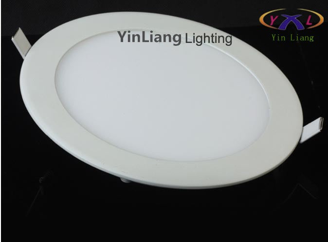 Hot Ultra Thin Design LED Surface Ceiling Recessed Grid Downlight / Round Panel Light Aluminum Shell 3W 4W 6W 12W 15W Warm White