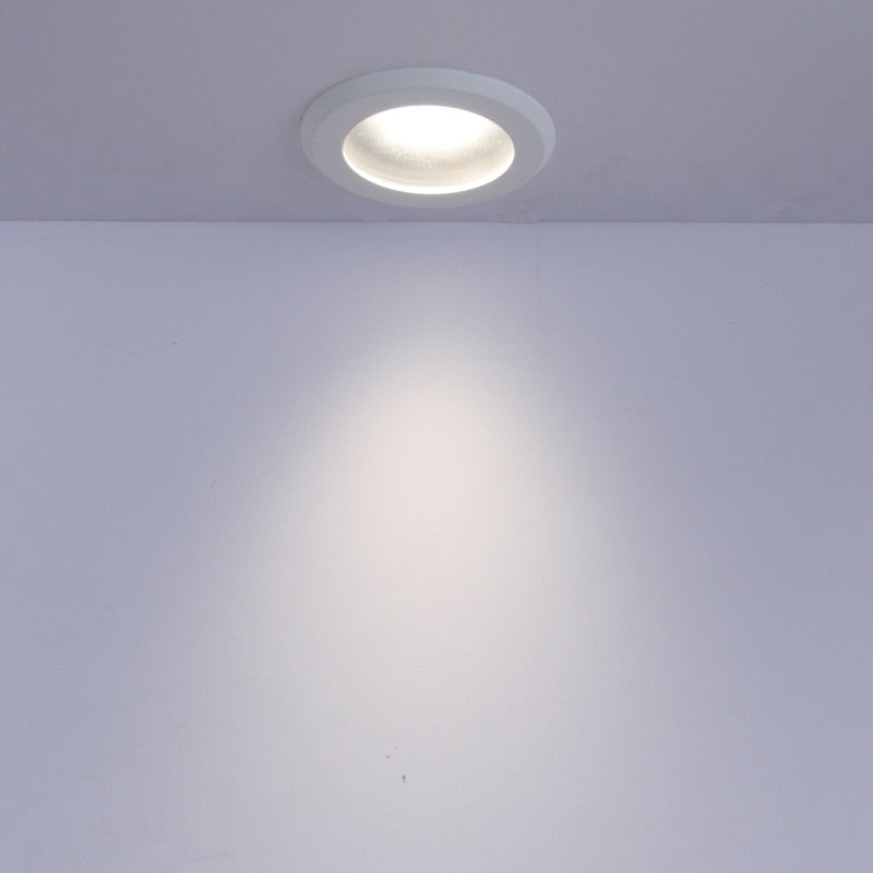 Waterproof LED spotlight 8W 12W embedded bathroom anti-fog downlight IP65 kitchen shower room hotel shower room spotlight