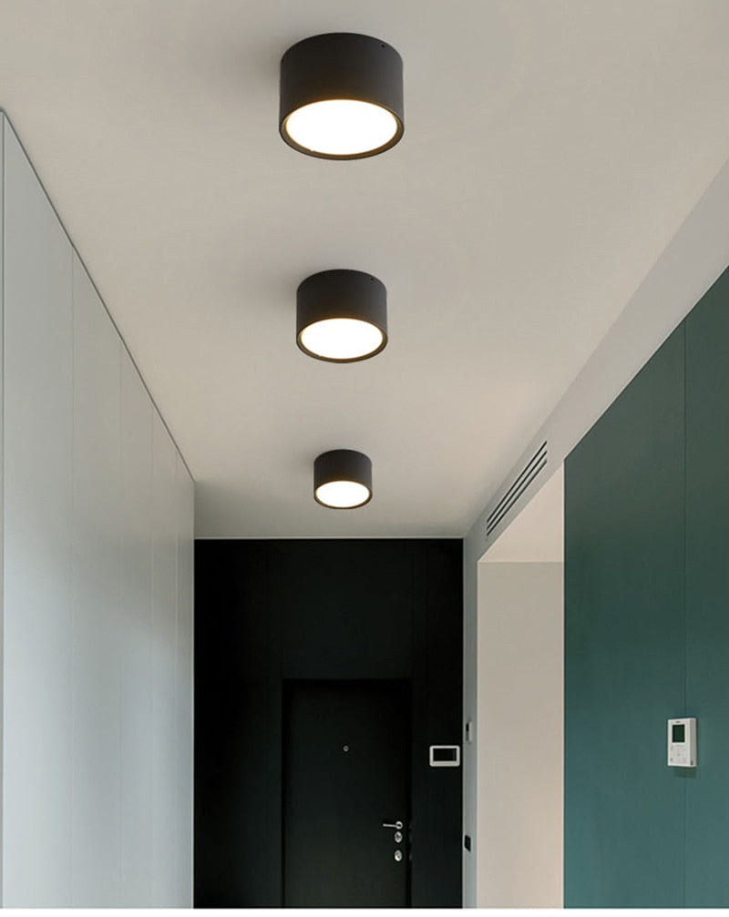 Nordic Surface Mounted Downlight Led Ceiling Light Home Living Room Round Simple Modern Xuanguang Aisle Lighting Corridor Light