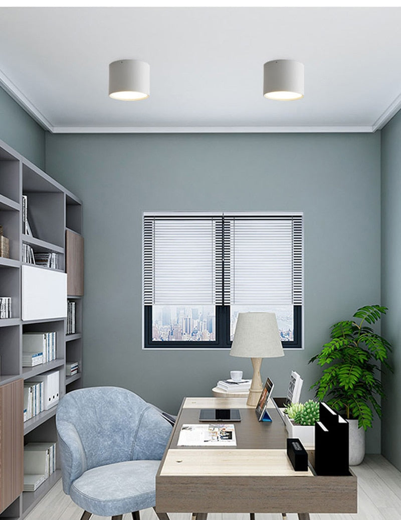 Nordic Surface Mounted Downlight Led Ceiling Light Home Living Room Round Simple Modern Xuanguang Aisle Lighting Corridor Light