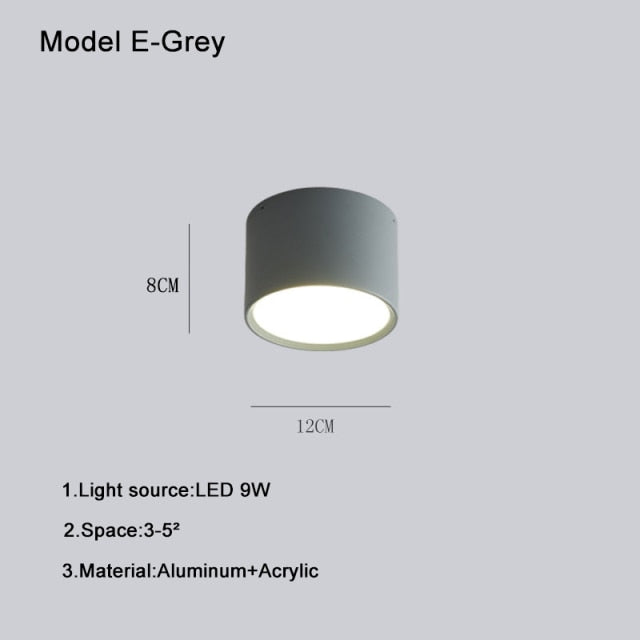 Nordic Surface Mounted Downlight Led Ceiling Light Home Living Room Round Simple Modern Xuanguang Aisle Lighting Corridor Light