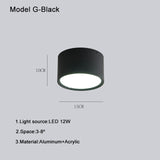 Nordic Surface Mounted Downlight Led Ceiling Light Home Living Room Round Simple Modern Xuanguang Aisle Lighting Corridor Light