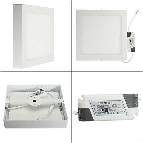10pcs/lot Dimmable 9W 15W 25W Round / Square Led Panel Light Surface Mounted Led Downlight Led ceiling down lights AC110-240V