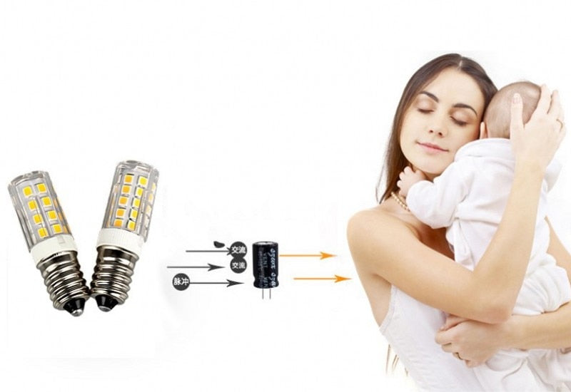 NEW Mini E14 LED Lamp 3W 5W 9W 12W AC 220V LED Corn Bulb SMD2835 360 Beam Angle Replace Halogen Chandelier Lights