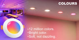 Bluetooth-Compatible Colorful Spot LED Ceiling Lamp Recessed Round Light Smart Home Luminaire RGB Dimmable Downlight 110V 220V