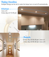 Bluetooth-Compatible Colorful Spot LED Ceiling Lamp Recessed Round Light Smart Home Luminaire RGB Dimmable Downlight 110V 220V