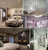 Bluetooth-Compatible Colorful Spot LED Ceiling Lamp Recessed Round Light Smart Home Luminaire RGB Dimmable Downlight 110V 220V