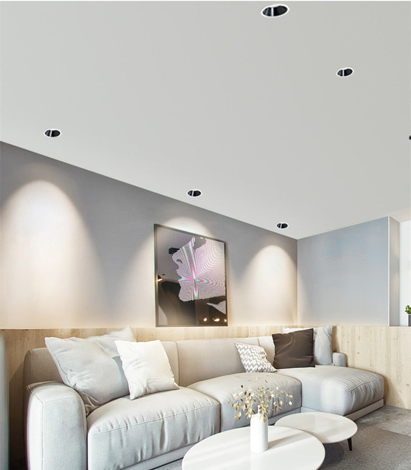 Waterproof led spotlight wall washer light COB ceiling light dimmable 7W~30W home improvement downlight spotlight 110V 220V