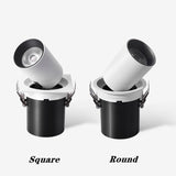 Dimmable Recessed Folding Rotation 360° LED Downlights 10W 15W 20W COB LED Ceiling Spot lights AC85~265V Background Painting Lamp