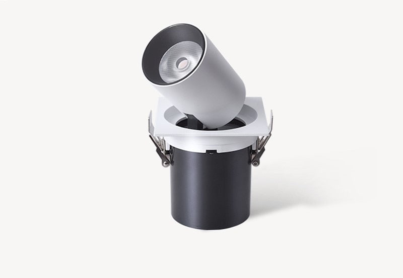 Dimmable Recessed Folding Rotation 360° LED Downlights 10W 15W 20W COB LED Ceiling Spot lights AC85~265V Background Painting Lamp