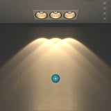 Nordic Led Downlight 3 Head Square Led Light Ceiling Light Replaceable Dimmable Led SpotLamp 21W 36W 45W For Living Room Kitchen