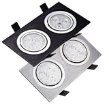 Square double led Ceiling dimmable Epistar 12W/20W/28W  LED ceiling lamp Recessed Spot light AC110V-220V home renovation