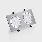 Square double led Ceiling dimmable Epistar 12W/20W/28W  LED ceiling lamp Recessed Spot light AC110V-220V home renovation