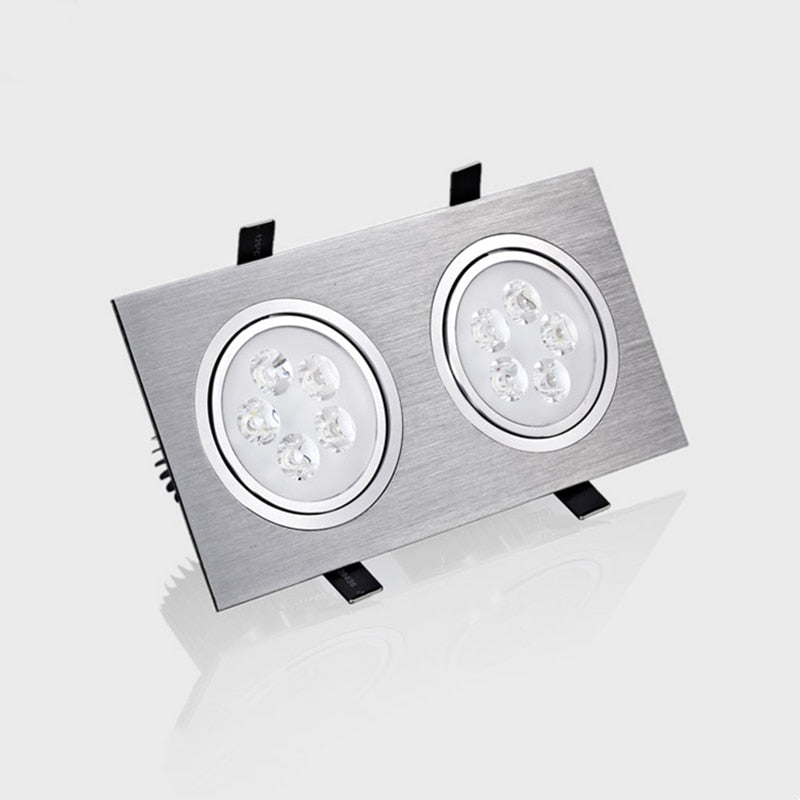 Square double led Ceiling dimmable Epistar 12W/20W/28W  LED ceiling lamp Recessed Spot light AC110V-220V home renovation