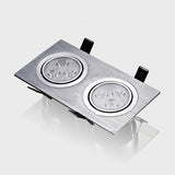 Square double led Ceiling dimmable Epistar 12W/20W/28W  LED ceiling lamp Recessed Spot light AC110V-220V home renovation