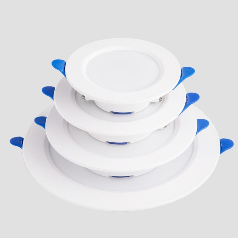 Round Recessed LED Downlight Ultra-thin White Black 5W 7W 9W 12W 15W 18W 21W 24W AC85-265V LED Ceiling Light Indoor Lightin