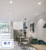 Round Recessed LED Downlight Ultra-thin White Black 5W 7W 9W 12W 15W 18W 21W 24W AC85-265V LED Ceiling Light Indoor Lightin