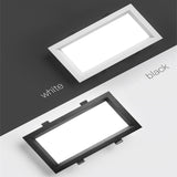 LED panel recessed downlight 12W 18W 24W 36W square LED downlight super bright energy saving AC110V 220V home indoor lighting