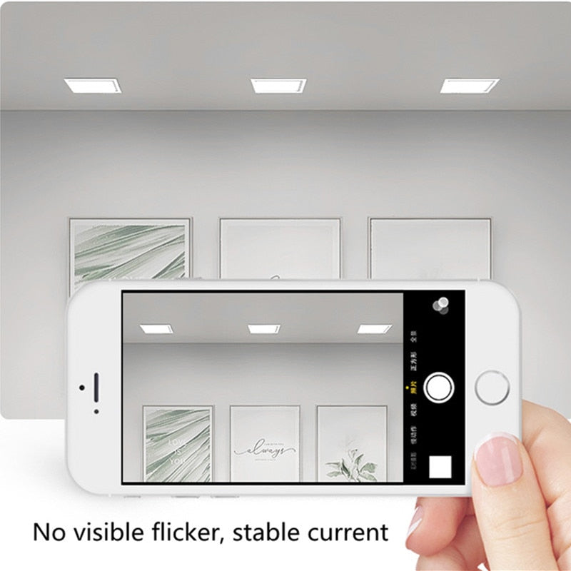 LED panel recessed downlight 12W 18W 24W 36W square LED downlight super bright energy saving AC110V 220V home indoor lighting