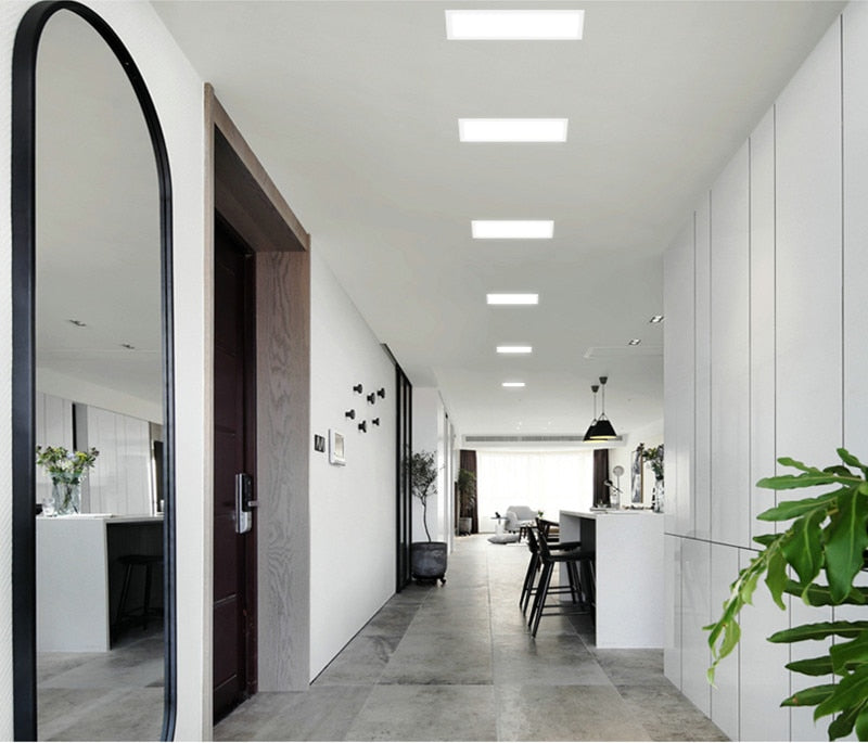 LED panel recessed downlight 12W 18W 24W 36W square LED downlight super bright energy saving AC110V 220V home indoor lighting