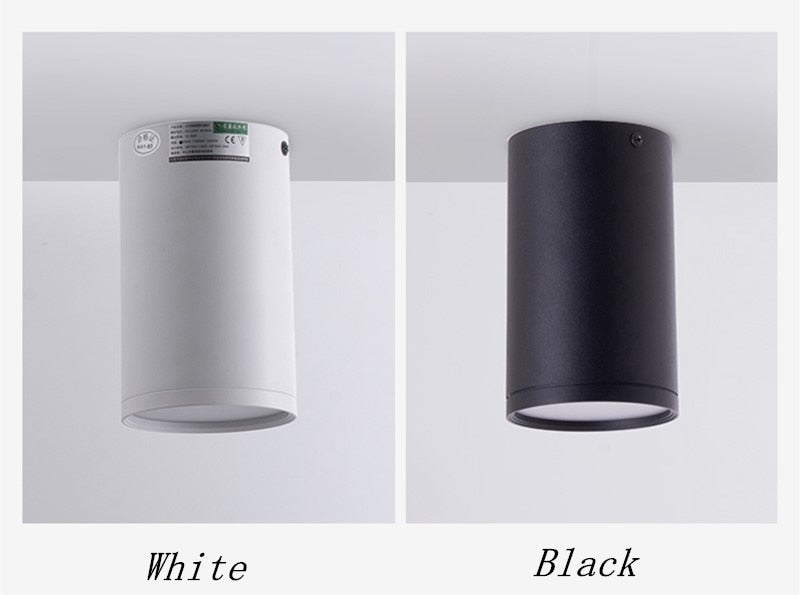 Dimmable Surface Mounted Aluminum LED Downlights 7W 9W 12W 15W 18W 24W  SMD5730 Chip COB Ceiling Spot Lights AC85~265V