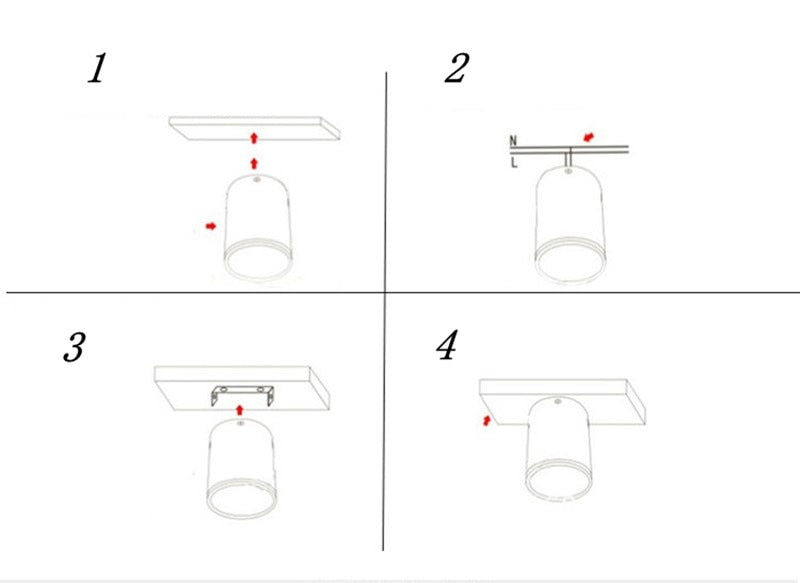 Dimmable Surface Mounted Aluminum LED Downlights 7W 9W 12W 15W 18W 24W  SMD5730 Chip COB Ceiling Spot Lights AC85~265V