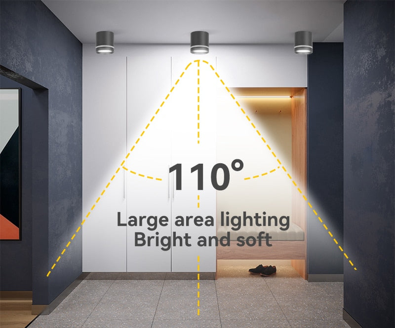 Led Downlight 220V Ceiling Spot Light Foldable Spotlight 5W 10W 15W Spot Led Down Lamp Home Room Kitchen Store Indoor Lighting