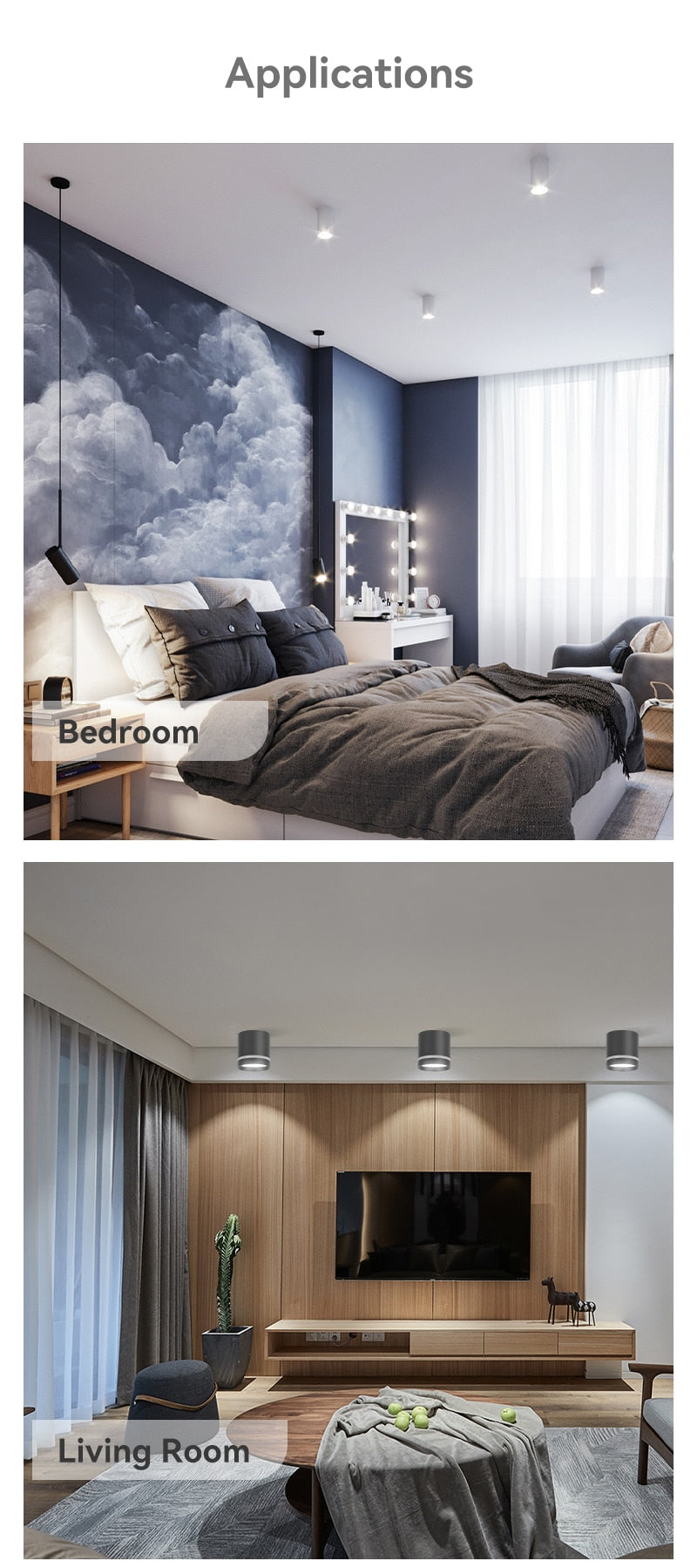 Led Downlight 220V Ceiling Spot Light Foldable Spotlight 5W 10W 15W Spot Led Down Lamp Home Room Kitchen Store Indoor Lighting