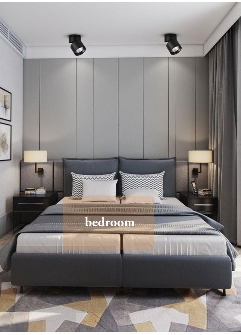 Led Downlight 220V Ceiling Spot Light Foldable Spotlight 5W 10W 15W Spot Led Down Lamp Home Room Kitchen Store Indoor Lighting