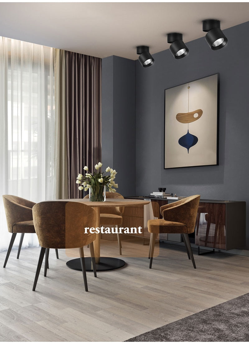 Led Downlight 220V Ceiling Spot Light Foldable Spotlight 5W 10W 15W Spot Led Down Lamp Home Room Kitchen Store Indoor Lighting