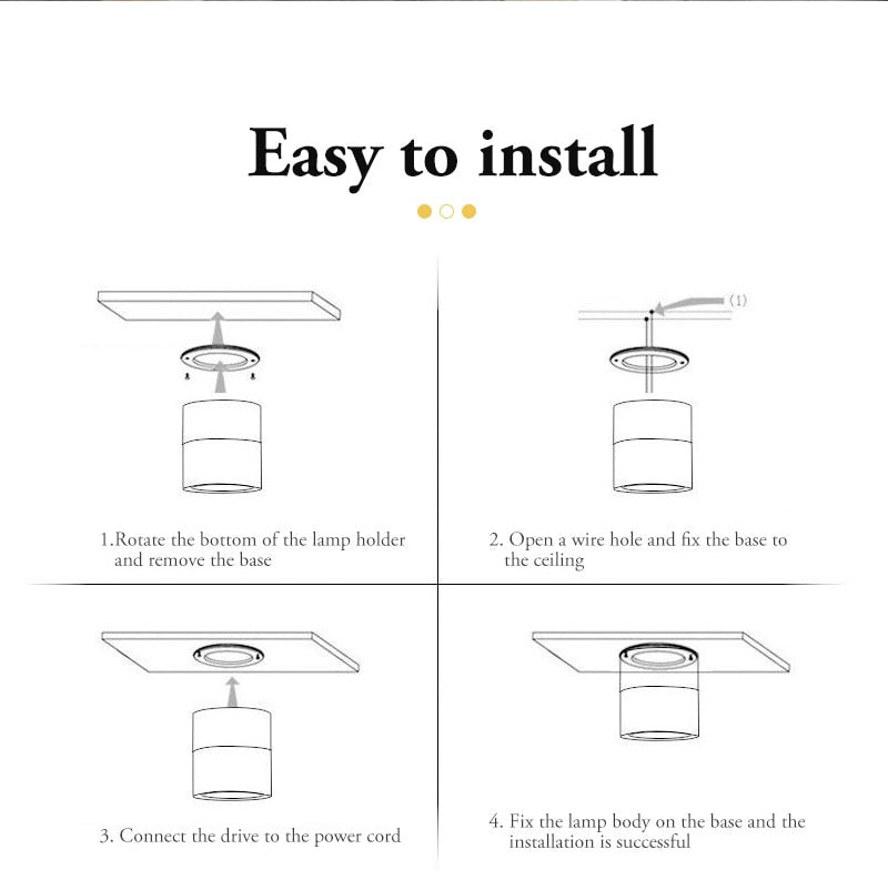 Led Downlight 220V Ceiling Spot Light Foldable Spotlight 5W 10W 15W Spot Led Down Lamp Home Room Kitchen Store Indoor Lighting