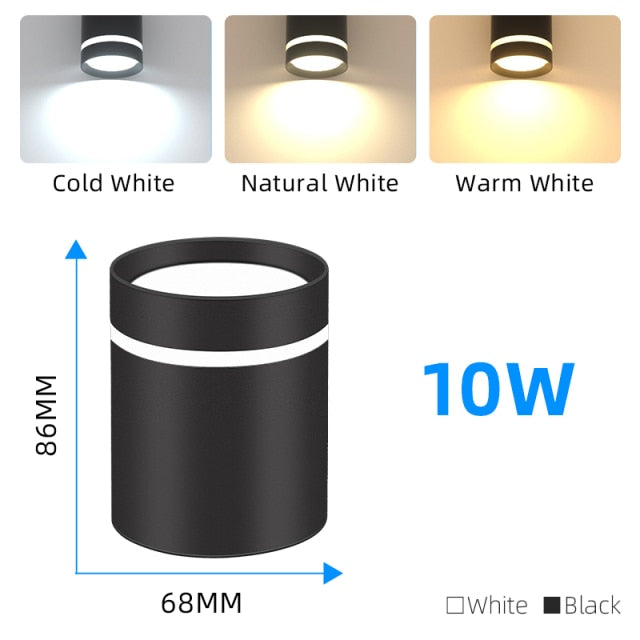 Led Downlight 220V Ceiling Spot Light Foldable Spotlight 5W 10W 15W Spot Led Down Lamp Home Room Kitchen Store Indoor Lighting