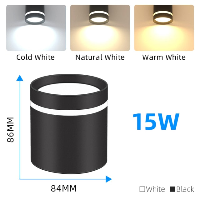 Led Downlight 220V Ceiling Spot Light Foldable Spotlight 5W 10W 15W Spot Led Down Lamp Home Room Kitchen Store Indoor Lighting