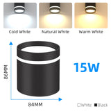 Led Downlight 220V Ceiling Spot Light Foldable Spotlight 5W 10W 15W Spot Led Down Lamp Home Room Kitchen Store Indoor Lighting