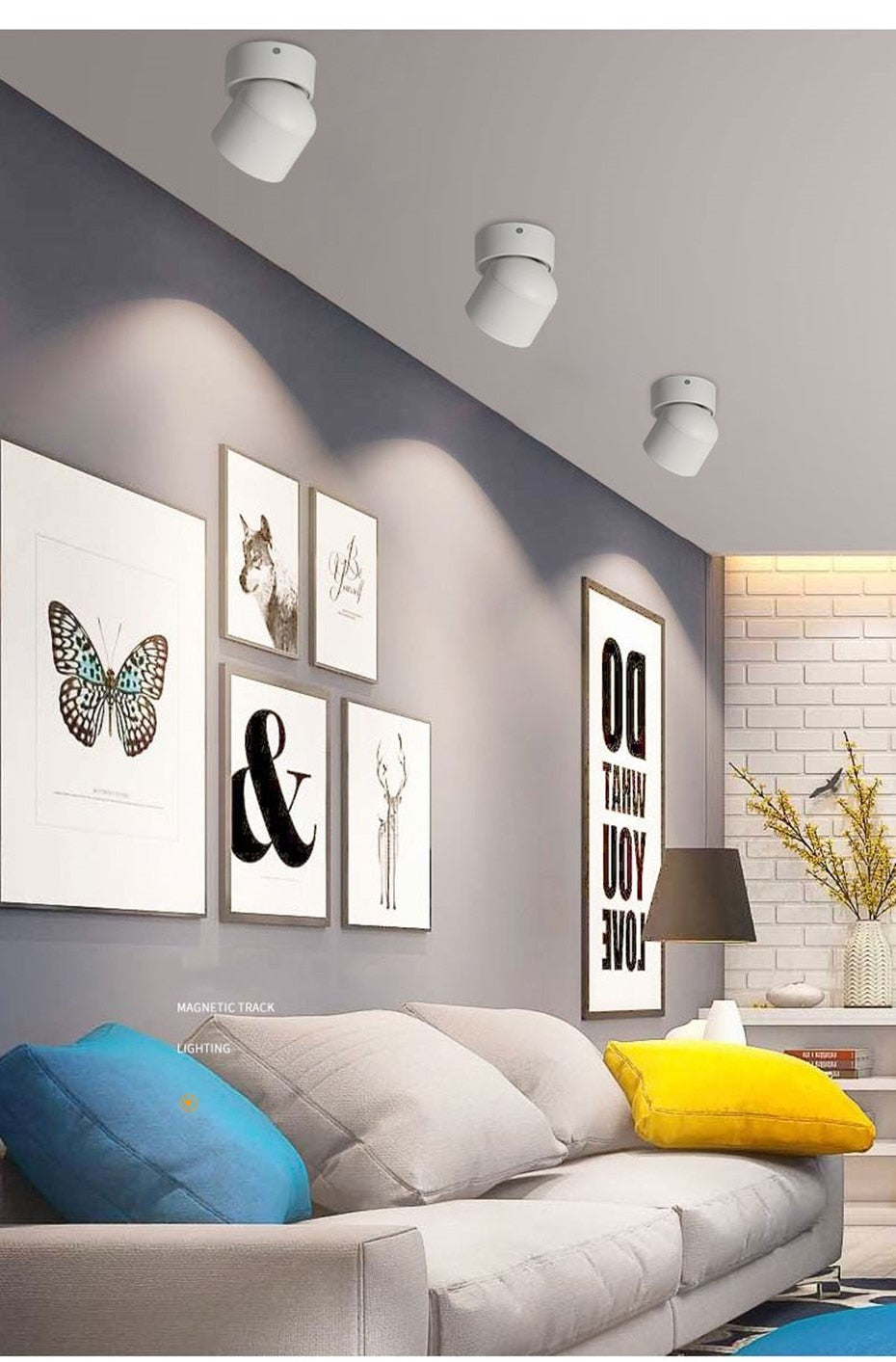 Dimmable Led Surface Mounted Ceiling Downlight Adjustable 360 degrees Nordic Spot light for indoor Foyer,Living Room AC 90-260V