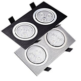 Square double led Ceiling dimmable Epistar 12W/20W/28W LED ceiling lamp Recessed Spot light AC110V-220V