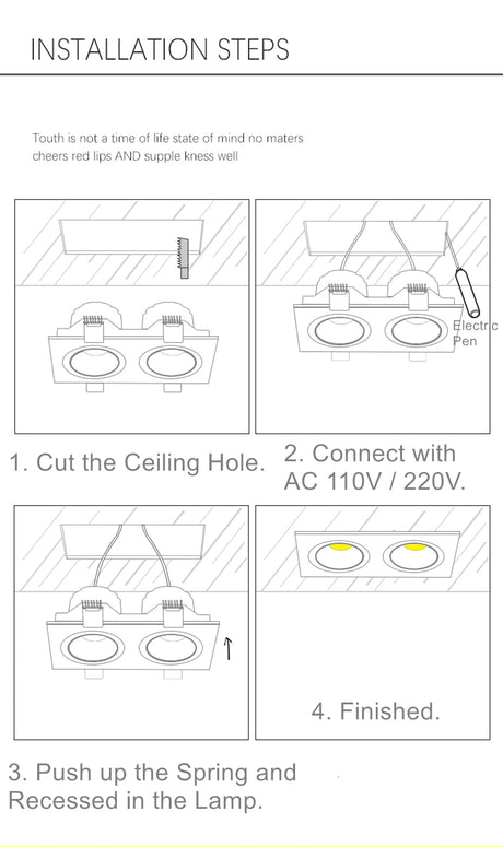 2021 Anti Glare Frame Changeable Recessed Downlight 14W 24W 30W 40W Angle Adjust Ceiling Spot Lamp for Hotel TV Background Aisle