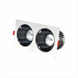 2021 Anti Glare Frame Changeable Recessed Downlight 14W 24W 30W 40W Angle Adjust Ceiling Spot Lamp for Hotel TV Background Aisle