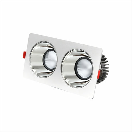 2021 Anti Glare Frame Changeable Recessed Downlight 14W 24W 30W 40W Angle Adjust Ceiling Spot Lamp for Hotel TV Background Aisle
