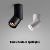 Surface Mounted Ceiling Downlight lamp Adjustable 360 degrees for ceiling led lights 7W 12W cob led spot lights Ceiling Fixtures