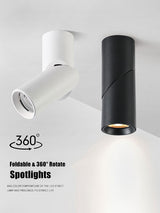 Surface Mounted Ceiling Downlight lamp Adjustable 360 degrees for ceiling led lights 7W 12W cob led spot lights Ceiling Fixtures