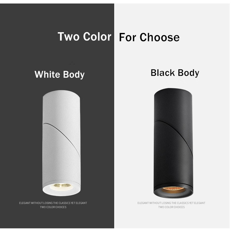 Surface Mounted Ceiling Downlight lamp Adjustable 360 degrees for ceiling led lights 7W 12W cob led spot lights Ceiling Fixtures