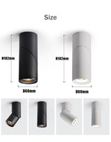 Surface Mounted Ceiling Downlight lamp Adjustable 360 degrees for ceiling led lights 7W 12W cob led spot lights Ceiling Fixtures