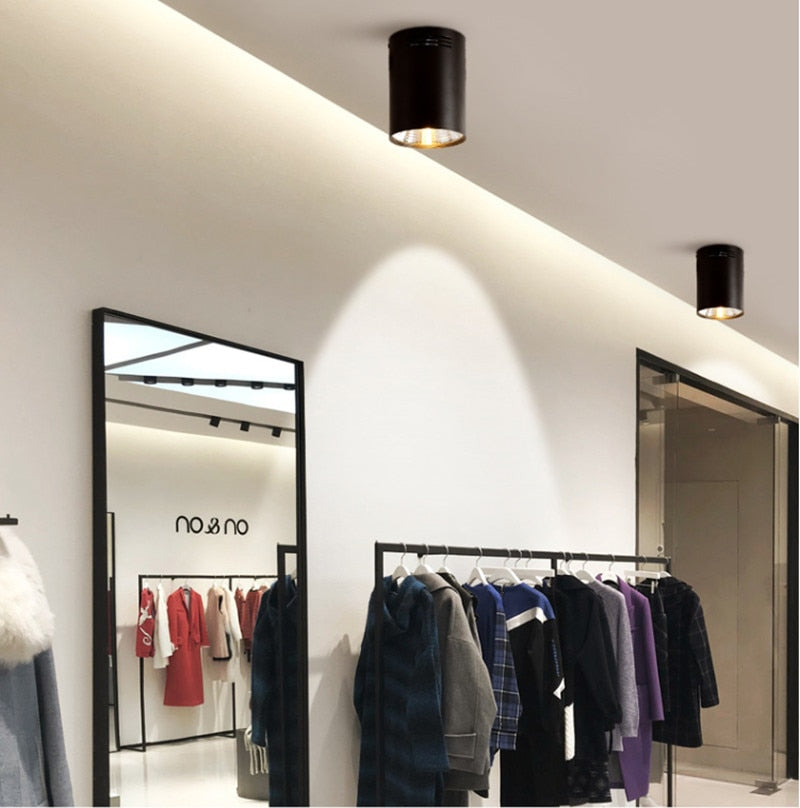 Dimmable COB LED Downlights 7W 9W 12W 15W LED Ceiling Spot Lights AC85-265V Warm Cold White LED Ceiling Lamps Indoor Lighting