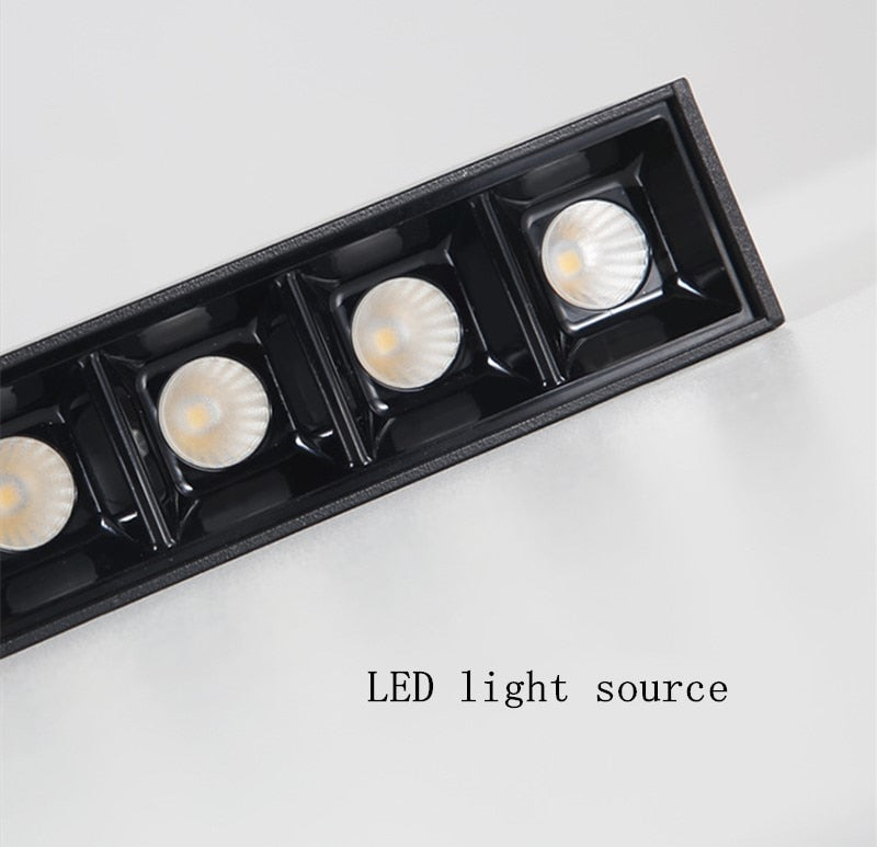 Surface mounted dimmable LED downlight spotlight 10W/20W/30W line light bar creative line long living room corridor light