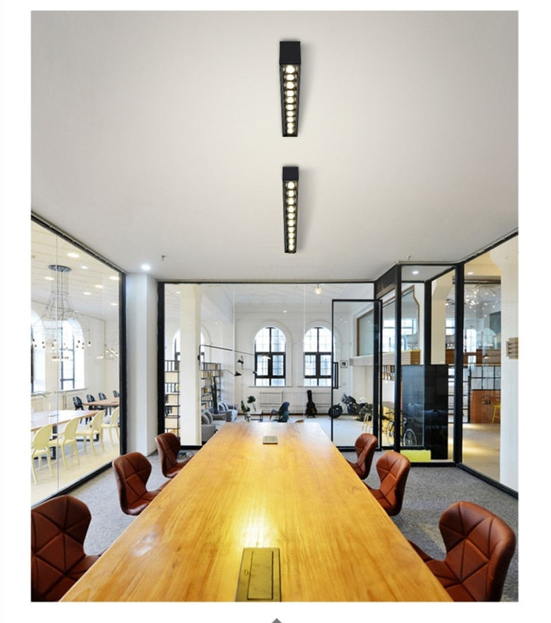 Surface mounted dimmable LED downlight spotlight 10W/20W/30W line light bar creative line long living room corridor light