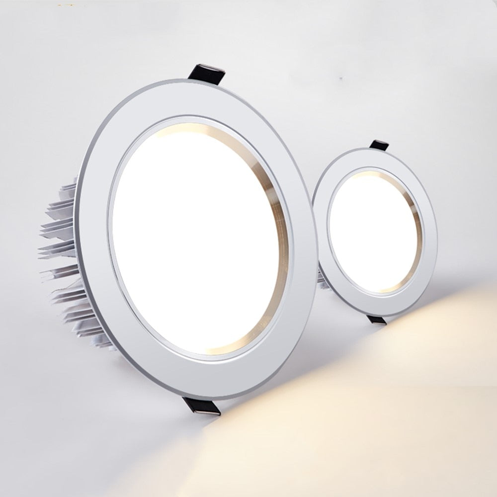 Round Recessed LED Downlight Dimmable 5W 7W 10W 12W LED Ceiling Spot Lights AC85-265V Ceiling Lamp with led driver