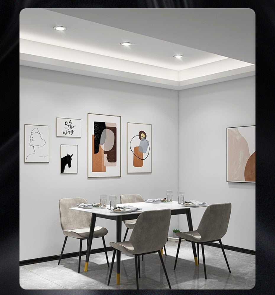 Round Recessed LED Downlight Dimmable 5W 7W 10W 12W LED Ceiling Spot Lights AC85-265V Ceiling Lamp with led driver