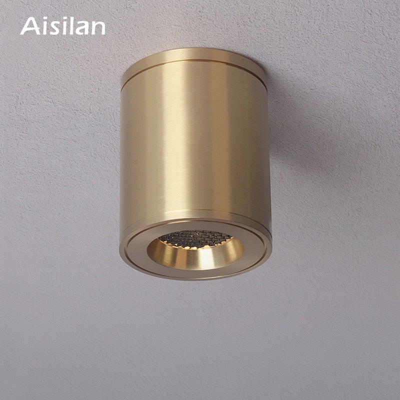 Aisilan LED downlight made by copper honeycomb anti-glare spot light high color rendering 93 upgrade round light