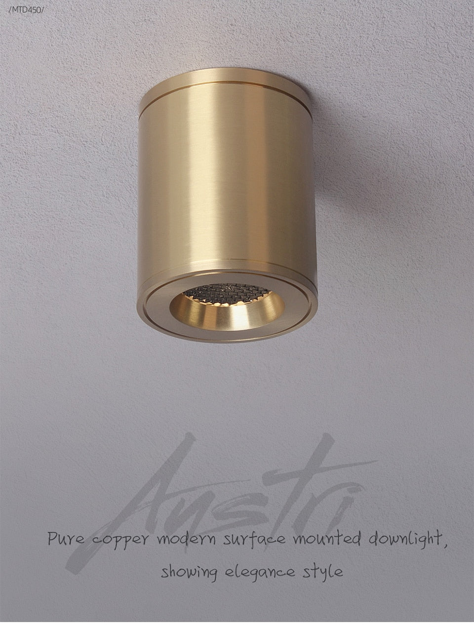 Aisilan LED downlight made by copper honeycomb anti-glare spot light high color rendering 93 upgrade round light